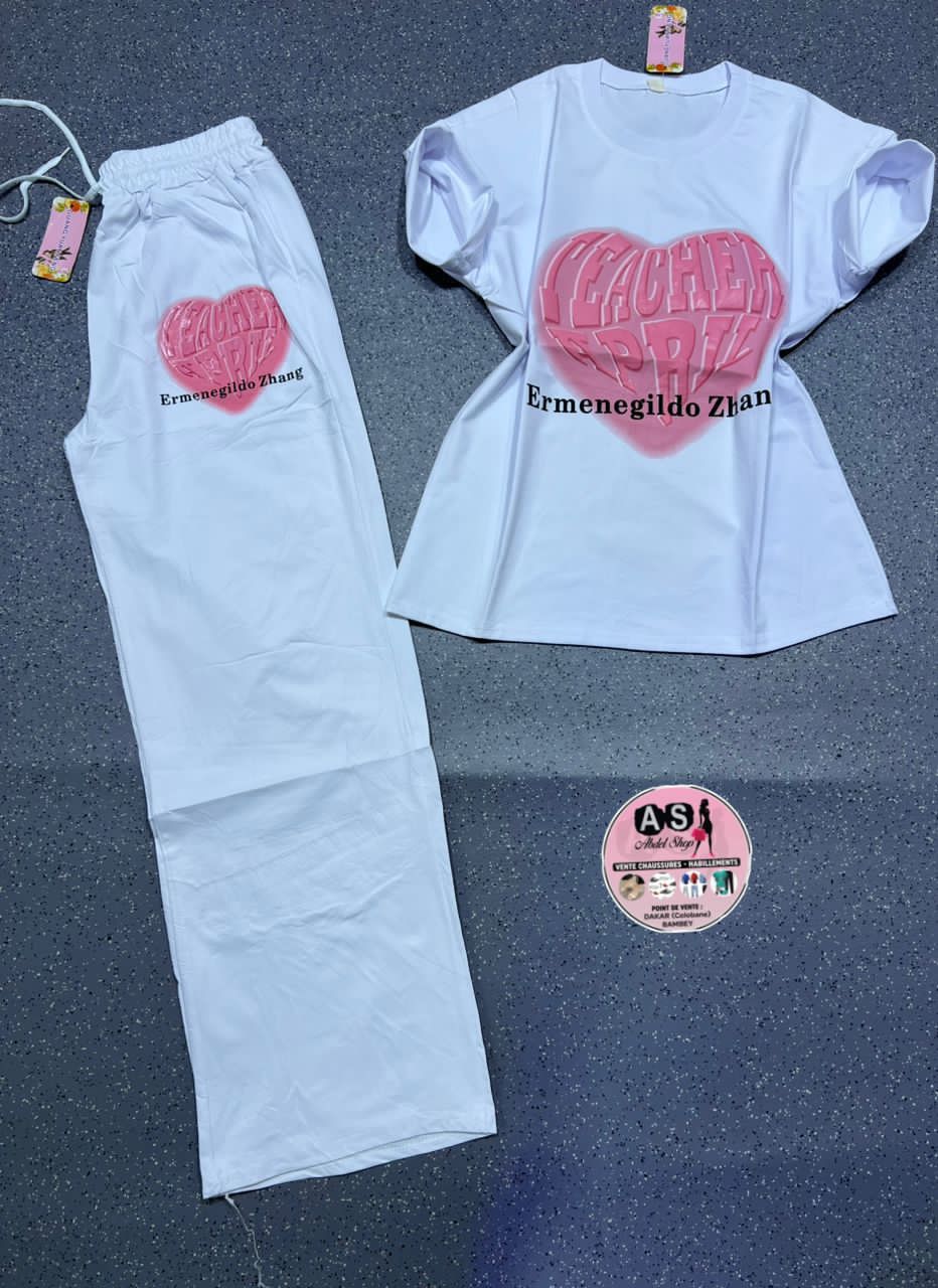 Ensemble coton pantalon + body